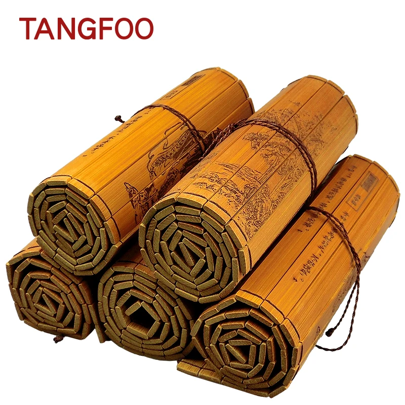 China Cultural Classic Scroll Slips Bamboo And Wooden