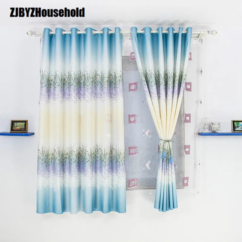 

Pastoral American Branch of The Children's Curtains Small Curtains for Small Bedroom Windows Customized