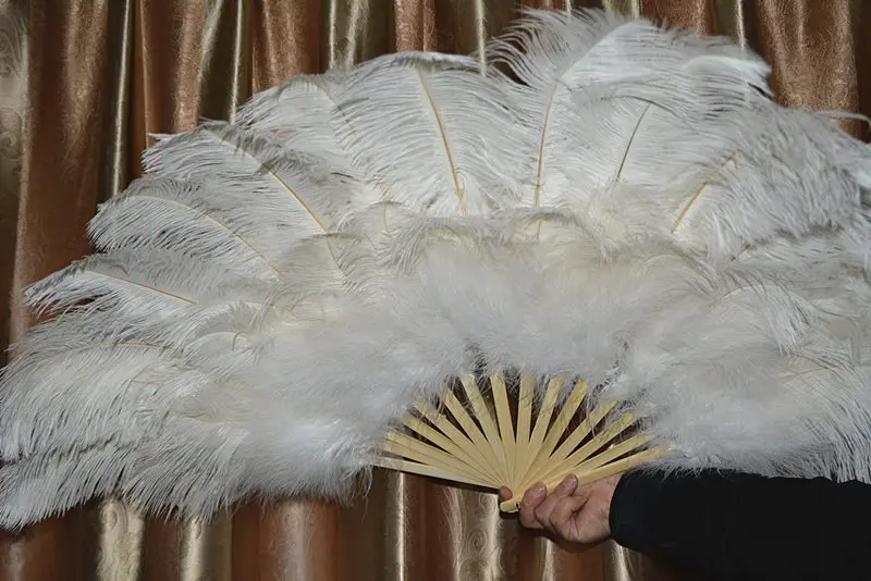 15 костей Высокое качество негабаритных страусиных перьев веер танцы от Хэллоуин украшения ювелирные изделия