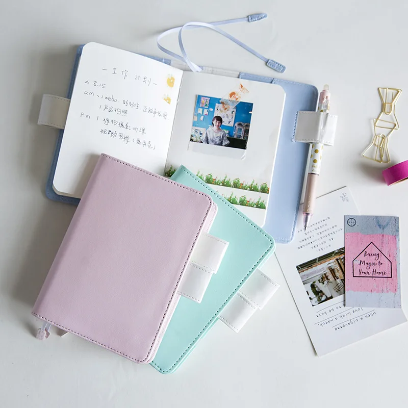 

A6 Macaroon School Office Notebook Stationery Kawaii Refill Notebook Diary Cute Hobonichi Notebook Bullet Journal Defter HJW155