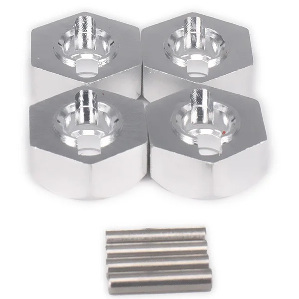 Color: Light Grey Parts & Accessories RCAWD 4PCS Aluminum 12mm Wheel Hex Hub Adapter 5mm Thick for RC Car 1/10 for Tamiya CC01 Upgrade Hop-Up Parts Crawler Cruiser 