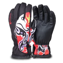 Лыжные перчатки зимние водонепроницаемые профессиональные велосипедные перчатки Мужские Женские уличные походные Сноубординг ветрозащитные камуфляжные перчатки