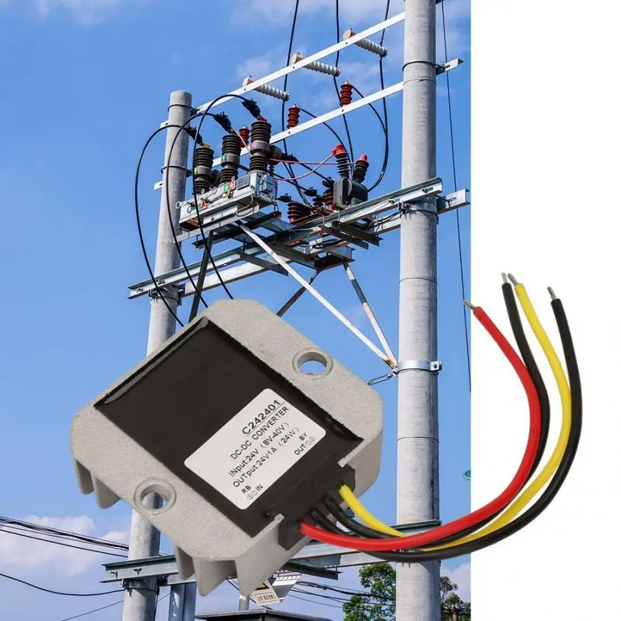 Регулируемый источник питания 1A 8-40 V до 24 V понижающий преобразователь повышающий регулятор напряжения Модуль