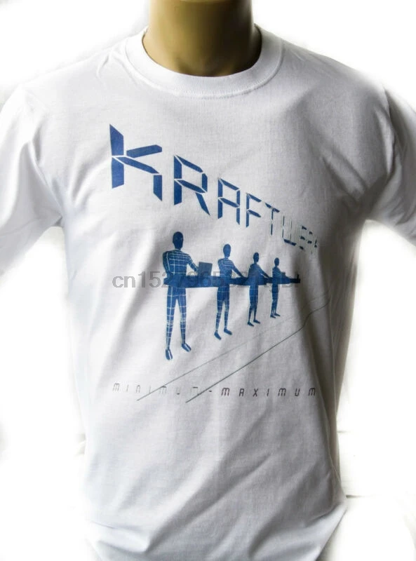 

KRAFTWERK MINIMUM MAXIMUM White T-shirt Men Shirt Rock Band Tee Music