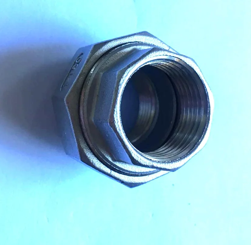 

DN25 union connector,stainless steel pipe fittings coupling for sandblasting machine