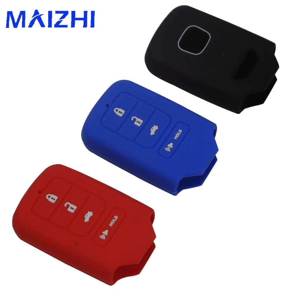 maizhi 4 Buttons Silicone Car Key Cover Case For font b Honda b font 2013 2014