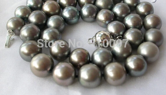 

LHX54013>>>stunning AAA big 11mm round south sea pearl necklace silver clasp