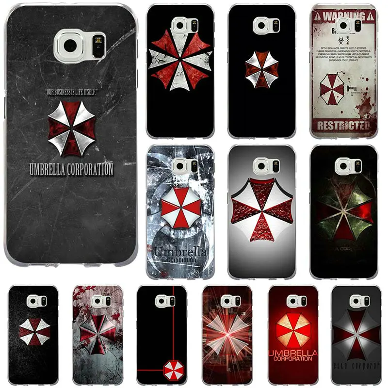 Зонтик Corporation тема Resident Evil Мягкий мобильный чехол для телефона Samsung Galaxy S2 S4 S5 S6 S7 S8