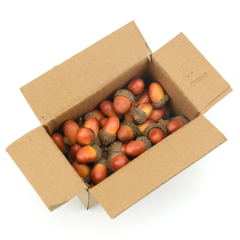 20pcs 3cm Artificial Fruits and Vegetables Acorns Mini Fake Foam For Wedding Christmas Tree Decoration artificial fruits and vegetables
