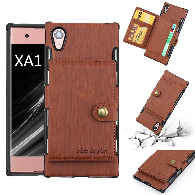 Чехол для sony Xperia XA1 Ultra XZ1 L1, задняя крышка, роскошный кожаный кошелек со слотом для карт, мягкий чехол XA1 Ultra XZ1 L1, чехол kimTHmall