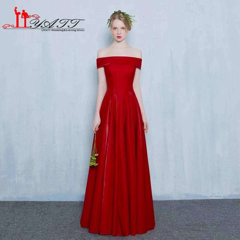 Murah Elegan Burgundy Wine Merah Panjang Simple Elegant Evening Prom Dress 2017 Pernikahan De Formatura Vestido De Formatura Prom Dresses 2017prom Dresses Aliexpress