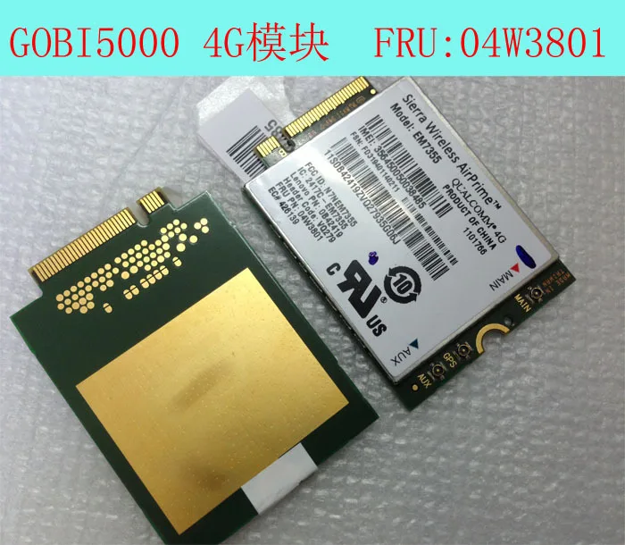 New/Oirg Thinkpad Lenovo X240 X240S T440P T440 T440S T540P W540 EM7355 Gobi5000 4G NGFF Card 04W3801 цена New/Oirg Thinkpad Lenovo X240 X240S T440P T440 T440S T540P W540 EM7355 Gobi5000 4G NGFF Card 04W3801 цены онлайн