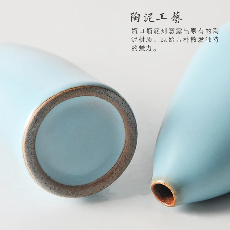 Простой Современный Творческий Керамические Бутылки Цветок Китайский Стиль