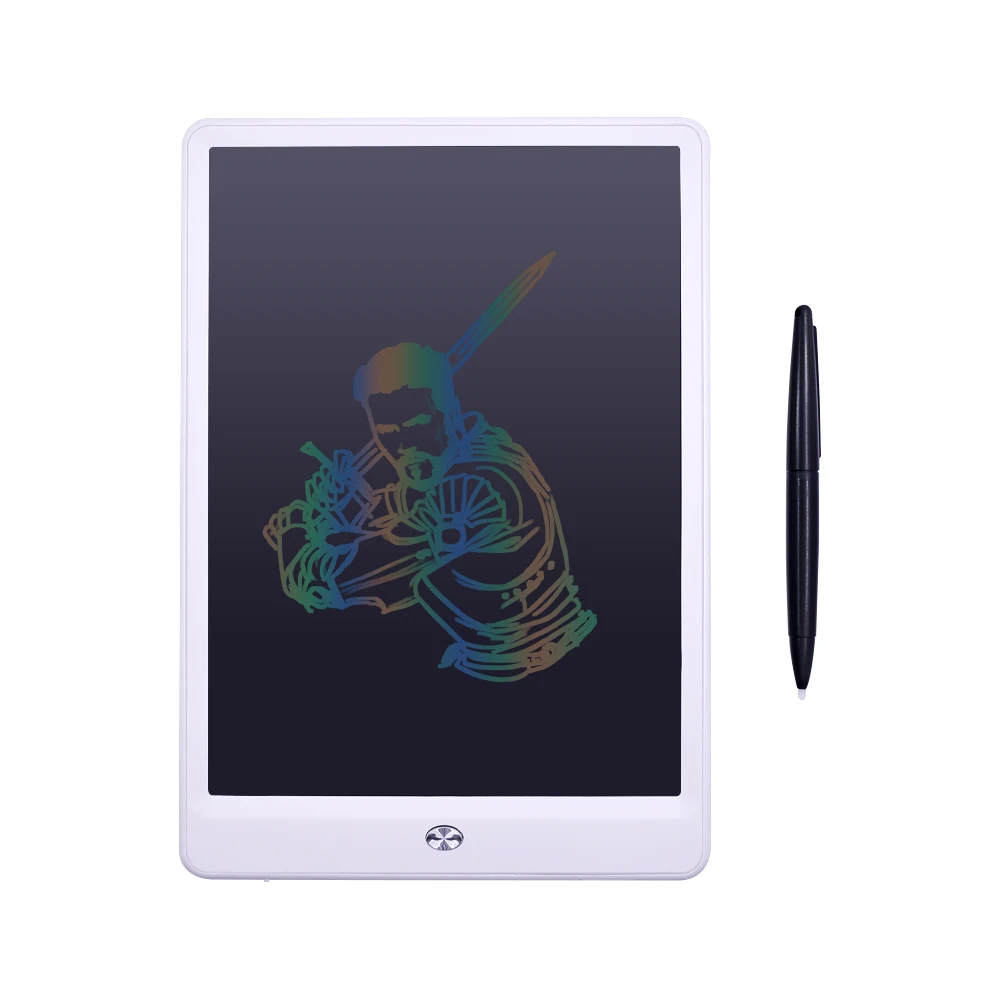 CHIPAL 10 дюймовый цветной цифровой планшет ЖК-дисплей записи Портативный планшет чертежная доска для рукописного ввода на планшете колодки со стилусом - Цвет: White