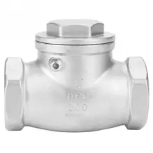 1 шт. DN50 водяной клапан из нержавеющей стали один способ качели проверить внутренняя резьба клапана 200PSI для воды нефти газа небольшой Соленоидный клапан