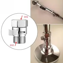 G1/2 дюймовый латунный распределительный клапан управления потоком воды прямой запорный угловой клапан аксессуар для ванны клапан управления водой
