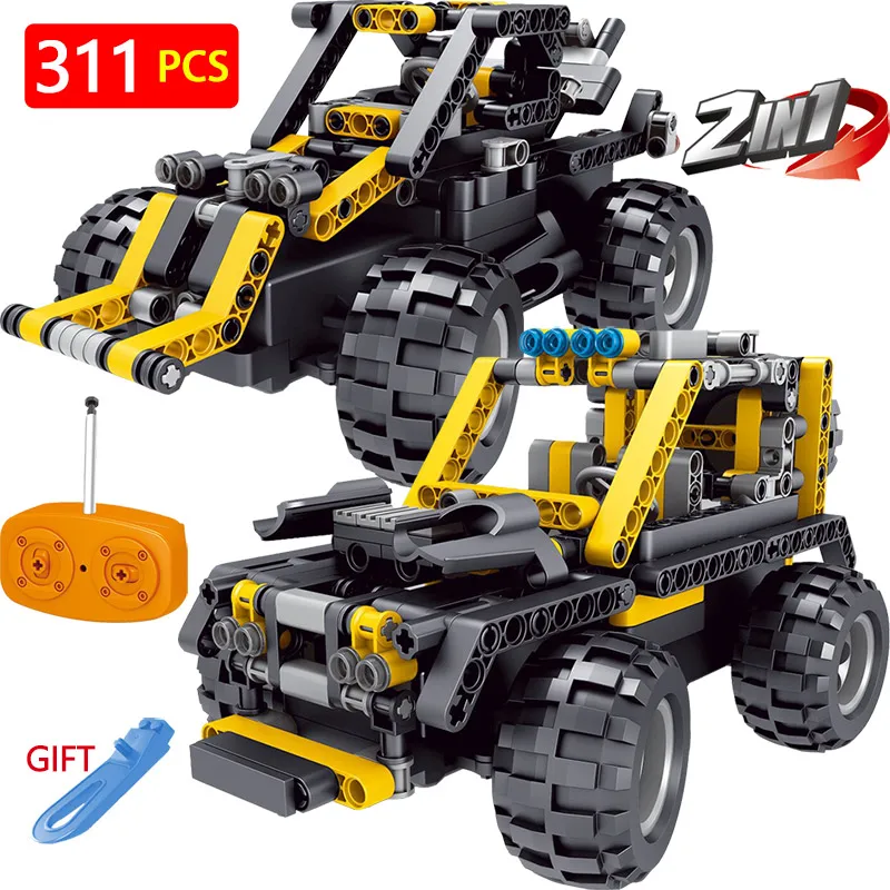 

Technic Vehicle LegoINGlys Creator Motor Drive SUV Radio Remote Control Machine Simulation RC Car Blocks DIY Toys For Children