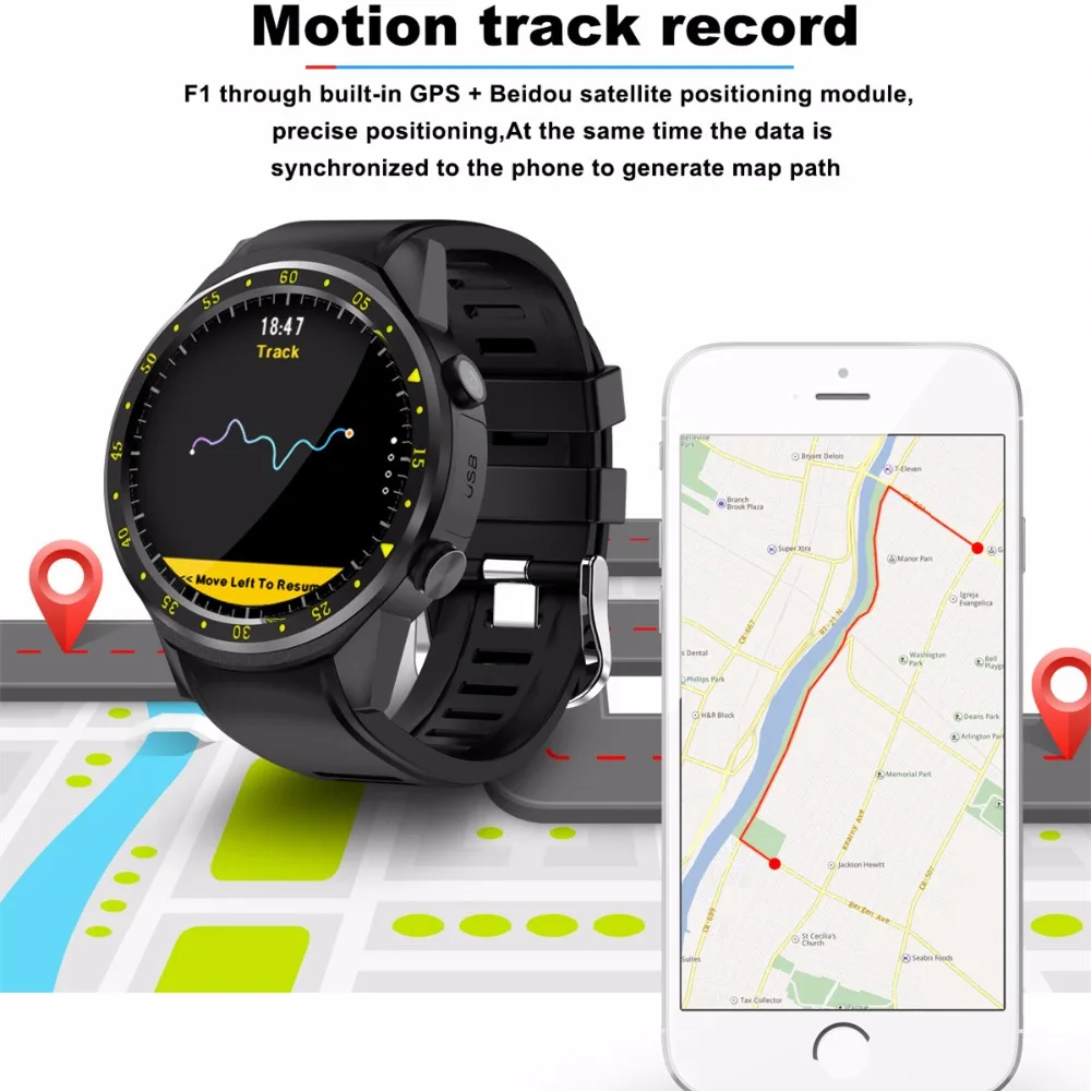 Спортивные gps Смарт часы для мужчин F1 с поддержкой камеры Шагомер Bluetooth 4 0 sim карты