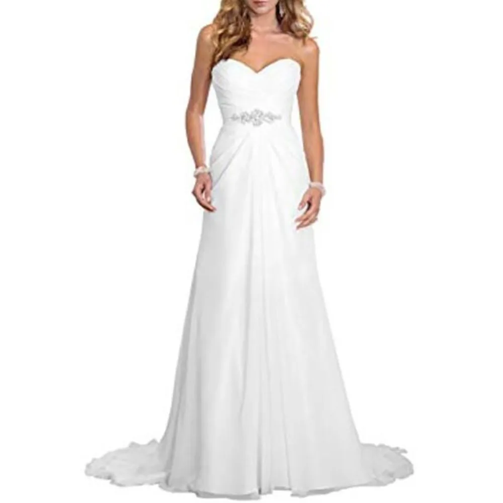 Simple-wedding-dress-A-Line-Chiffon-Bride-sexy-Wedding-Dresses-cheap-wedding-dresses-with-free-shipping
