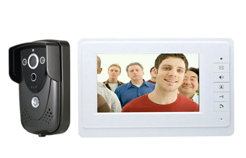 

7 Inch TFT Monitor Rain-Proof Camera Wired Intercom Video Door Phone 819-FC