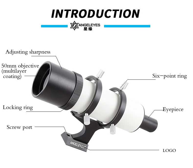 7X Увеличение Finderscope 7x50 Finder прицел крест волос сетка Монокуляр телескоп астрономический аксессуары