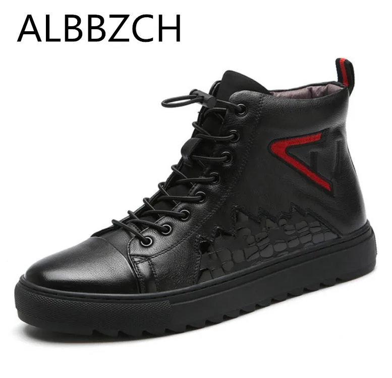

Autumn winter new arrival mens genuine leather casual shoes luxury brand design leisure sport shoes fashion sneaker men shoes