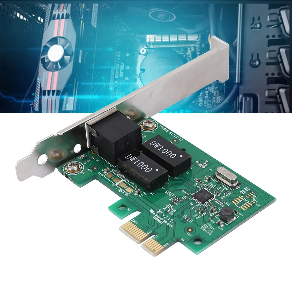 Realtek 8111F PCI-E 10/100/1000 Мбит/с Одиночный Порты и разъёмы NIC Gigabit Ethernet LAN сетевая карта совместим с PCI Express x1 4, 8 16 слот