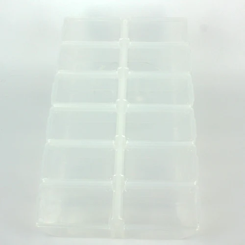 100x175x25 мм квадратный контейнер для хранения с 12 чехлами пластиковый ящик для инструментов идеально подходит для инструментов для рыбалки медицина для хранения красоты