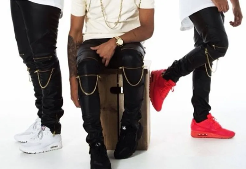 Buy High Quantity PU Faux Leather PANT Skinny Justin