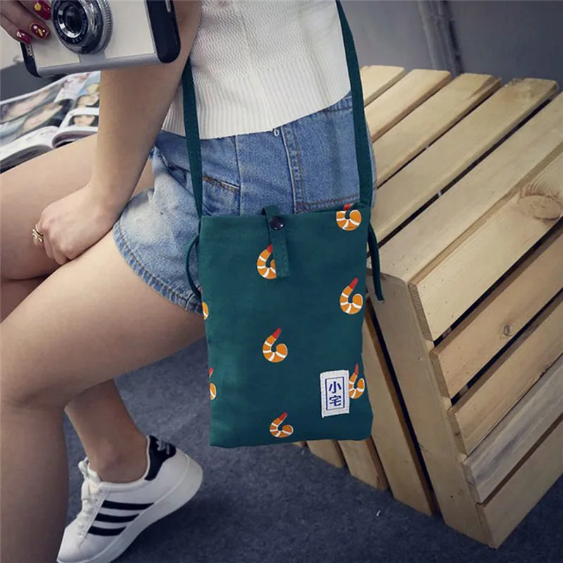 

2017 New Fashion Cute Women Canvas Print Wallet Small Clutch Snap Card Coin Holder Purse Handbag Monederos Mujer Coin Cardbag