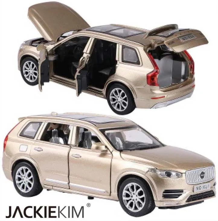 

1:32 Alloy XC90 Diecast Cars Model Toy With Openable Doors Pull Back Music Light Car Toys For Kids Gifts Free Shipping