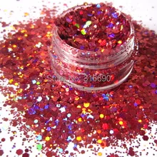 Устойчив к растворителям блеск с шестигранной головкой лак с блеском для ногтей