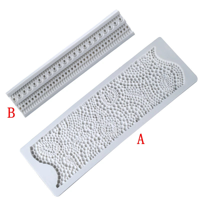 Жемчужная лента большая помадка Силиконовая Форма Шоколад из силиконовой формы торт шаблон границы декоративная форма DIY Инструменты для выпечки WMJ-904