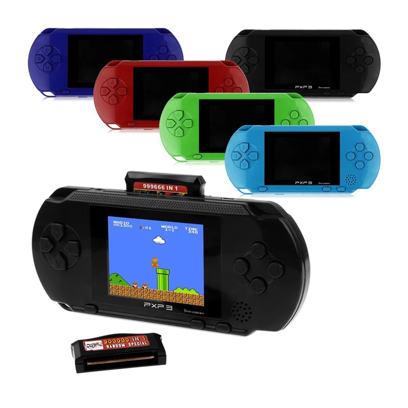 Встроенный 150 классические игры 16 бит PXP3 тонкая станция портативная игровая консоль Бесплатная игровая карта Видео игровой плеер для