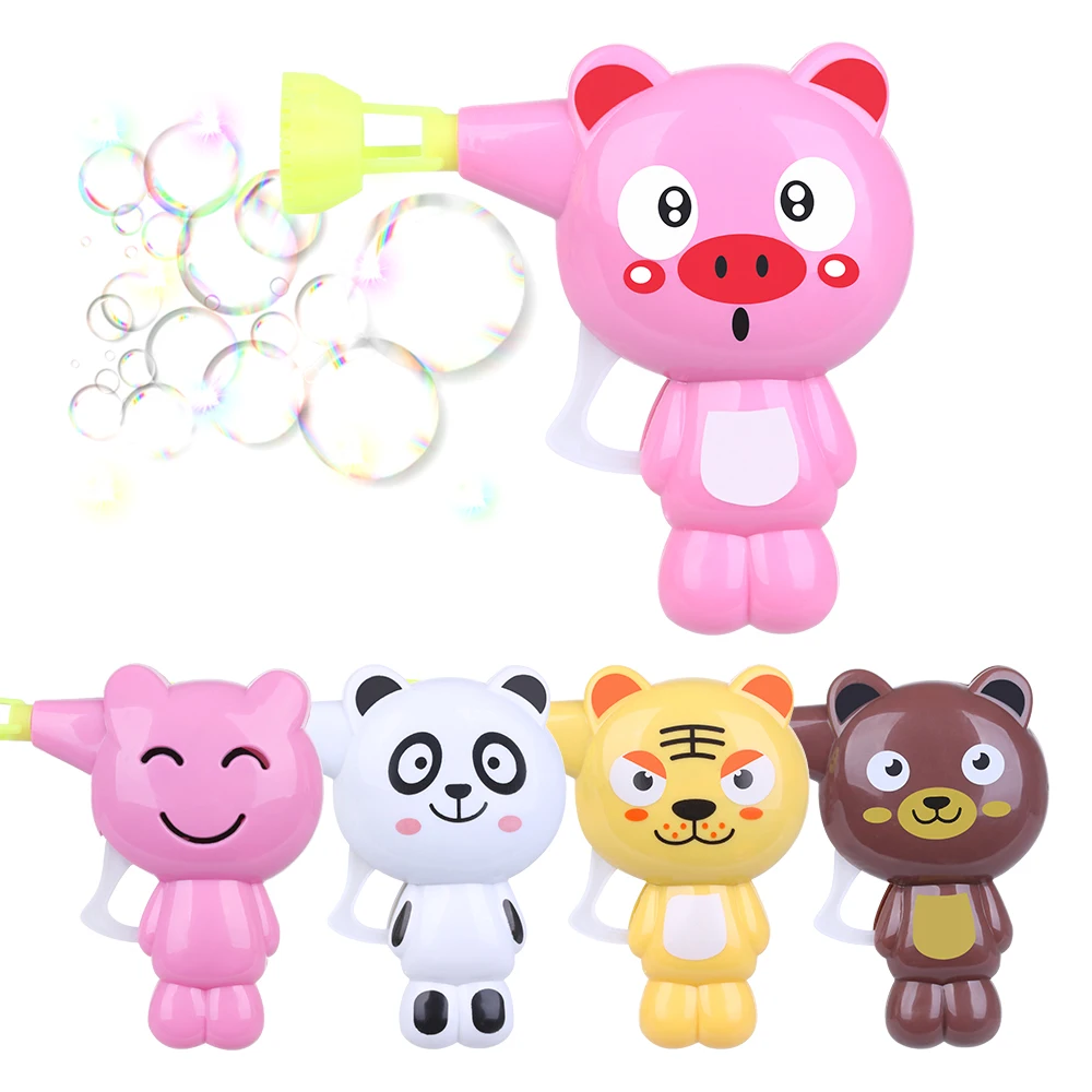 

1PC Kids Soap Water Bubble Machine Cartoon Animal Model Bubble Blower Machine Toy For Kids Water Machine Gift