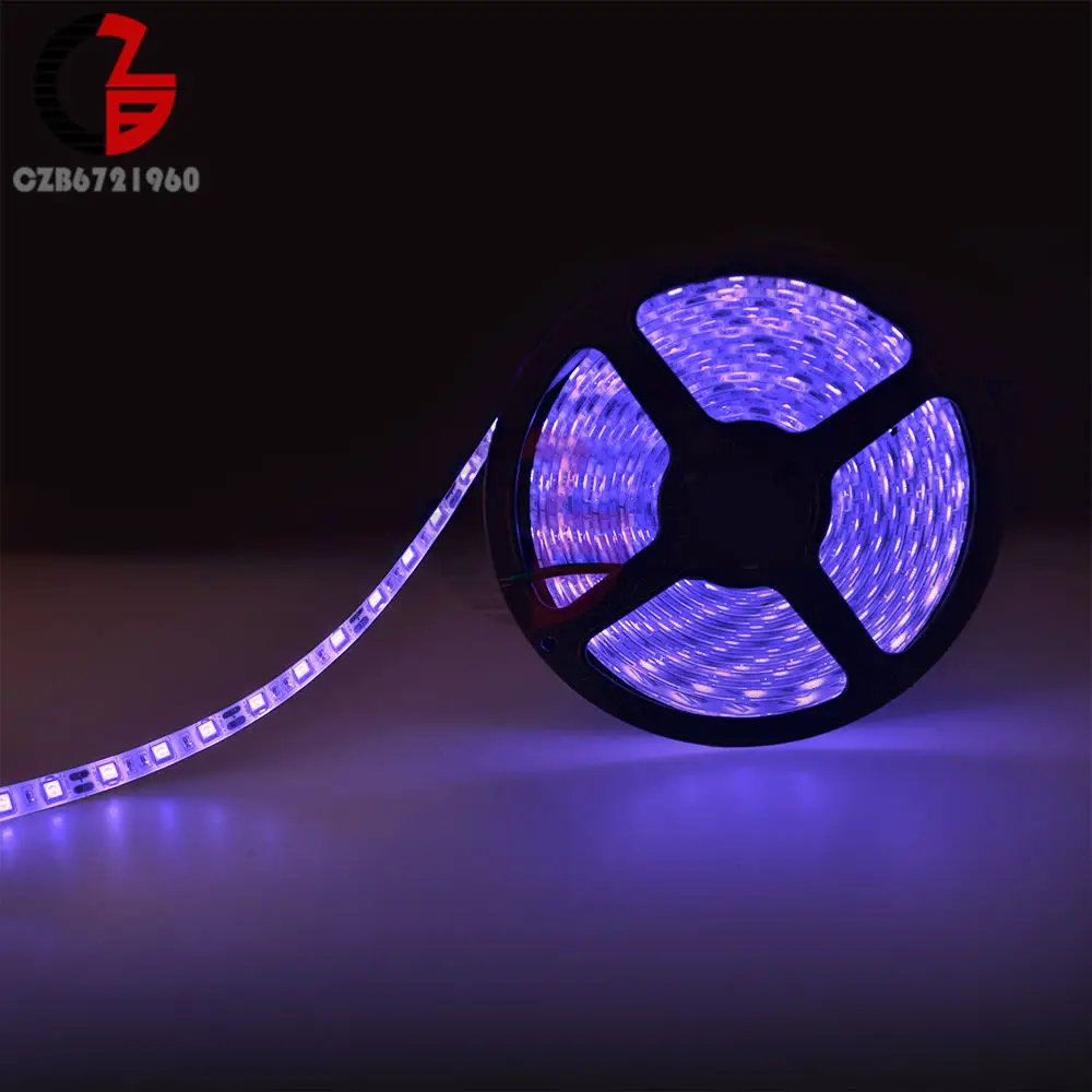 Purple 5 м SMD 5050 RGB светодиодный светильник 300 светодиодный s 60 Светодиодный s/M 12 В для дома, сада, шкафа, гостиной, свадебной вечеринки - Испускаемый цвет: Purple