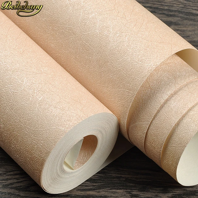 Papel tapiz 3d europeo HD para paredes, rollo de papel tapiz 3d para  dormitorio, escritorio, Beige, amarillo, plateado, gris, Beibehang -  AliExpress