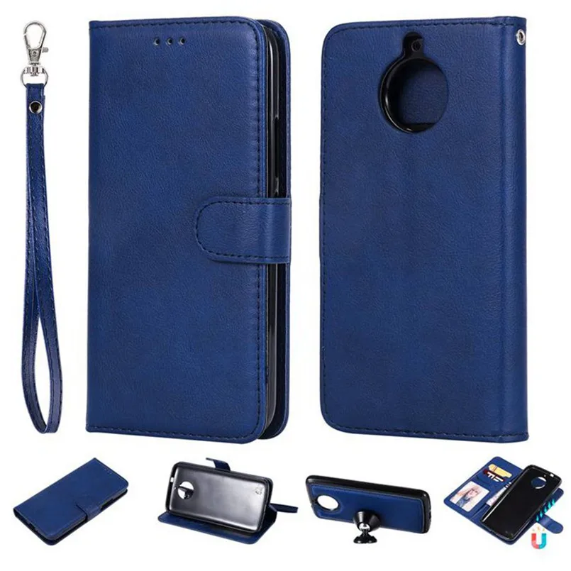 

Flip Wallet Leather Case Detachable Magnetic 2 in 1 Phone Case For Motorola Moto C G5 G5S G6 plus 2018 G4 play G2 E4