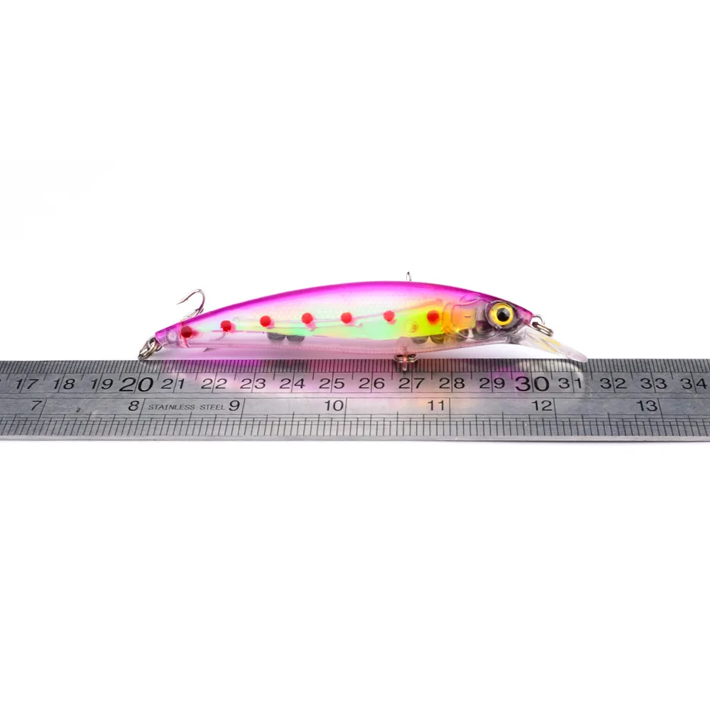 1pcs 11cm 13.5g Fishing Lures 3D Eyes Floating Laser Minnow Hard Aritificial Wobblers Crankbait Plastic fish Baits Pesca Isca