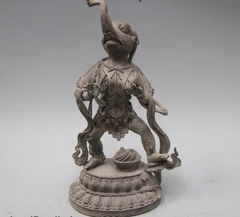 

Tibet Buddhism old pure bronze Ganapati Ganesh Lord Elephant Buddha Statue