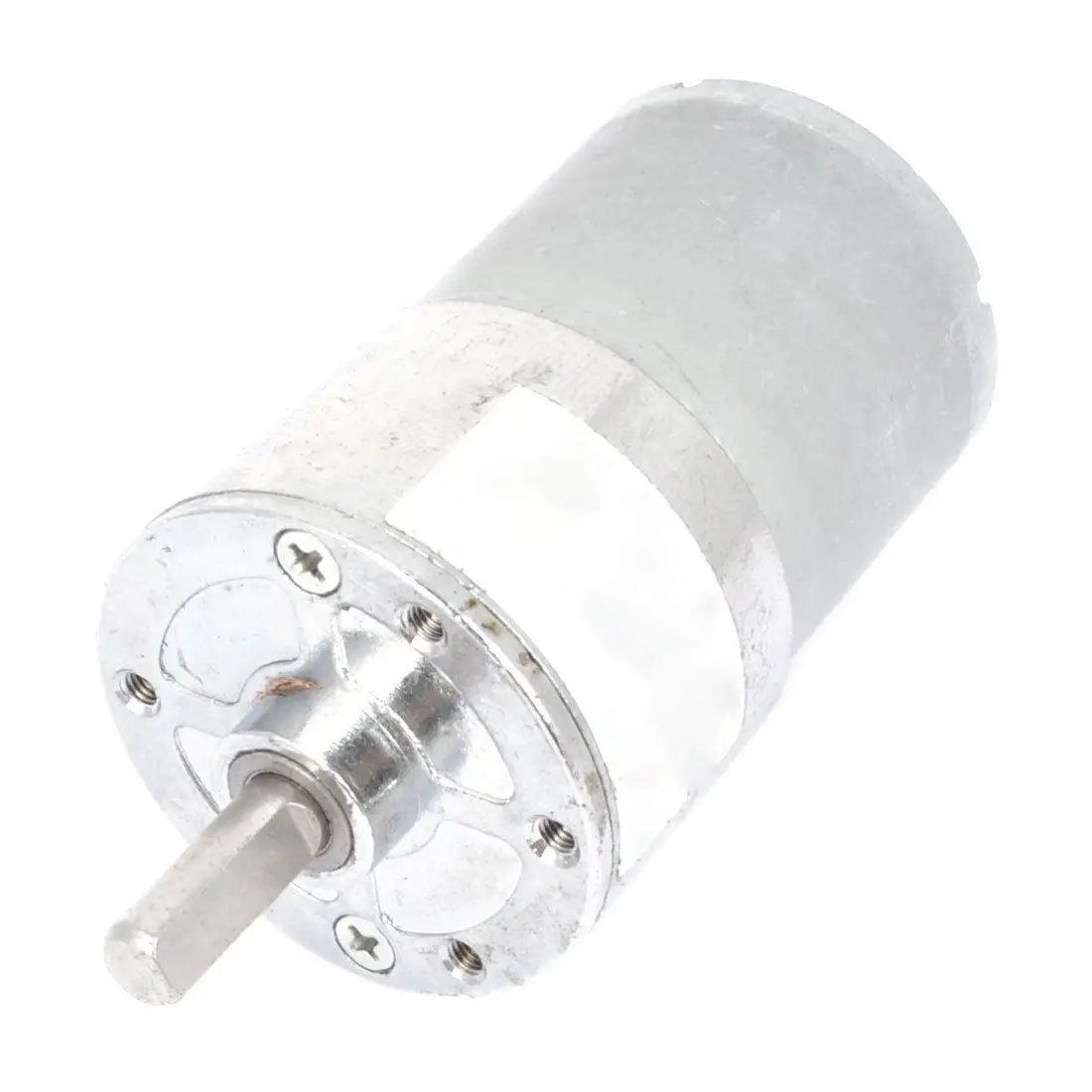 

Silver Tone Metal DC 24V 100RPM Rotation Output Speed Generator Motor