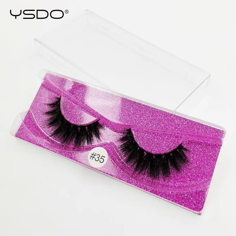 

YSDO 1 Box 3D Mink EyeLashes Natural Long Hair False Lashes Wispy Lashes Fluffy EyeLashes MakeupLash Volume Thick Fake Lashes