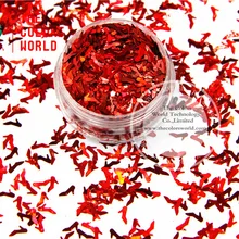 TCA300 лазерные туфли Красного цвета на высоком каблуке 6 мм Размер блестки, зеркальный блеск для ногтей, Татто, художественное украшение и другие