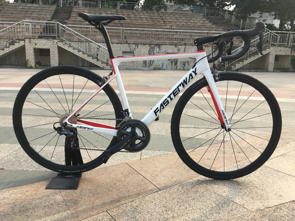 Тайваньская брендовая легкая велосипедная дорожка FASTERWAY 700C 22 speed R8000 Groupset Bicicleta D brake 49/52/54/56