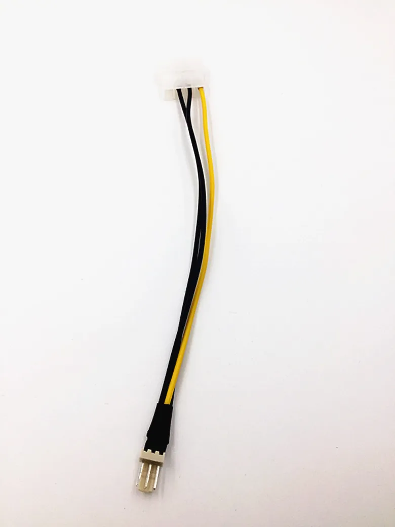 

2 PCS 20cm 4 Pin Molex IDE To 3 Pin PC Computer CPU Case Fan Power Connector Cable Adapter