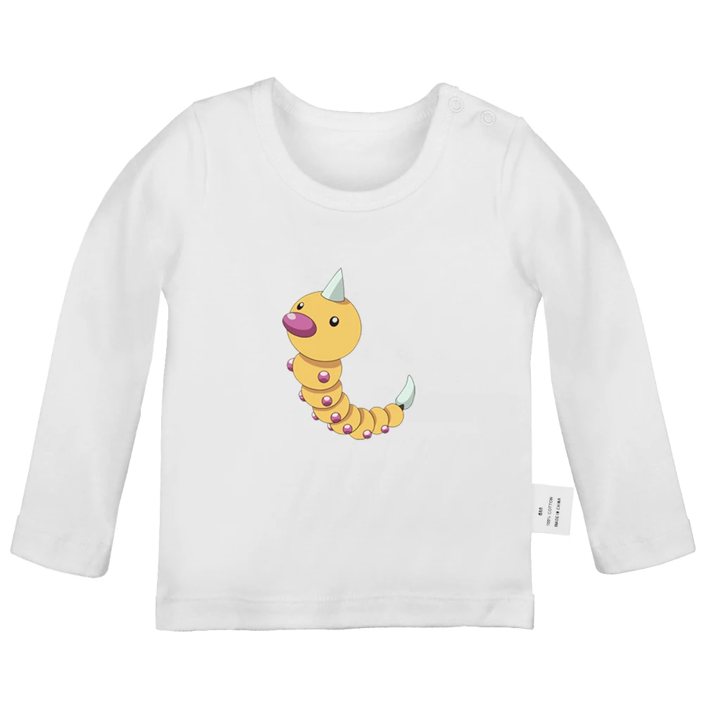 YdBabyYW976C Dragonite Gyarados Lapras Pidgeot Staryu weedle Pidgey, футболки для новорожденных, одноцветные футболки с длинными рукавами и графикой для малышей - Цвет: YdBabyYW976C