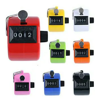 

Digital Hand Held Tally Clicker Counter four Digit Number Clicker Golf Chrome good tools for people