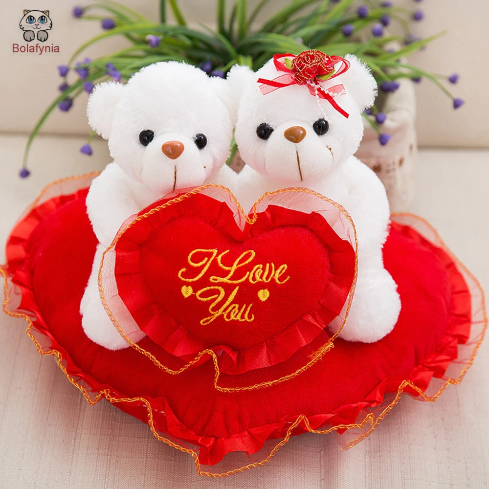 

Wedding couple teddy bear doll wedding gift baby plush toy children birthday Christmas gift stuffed baby toys
