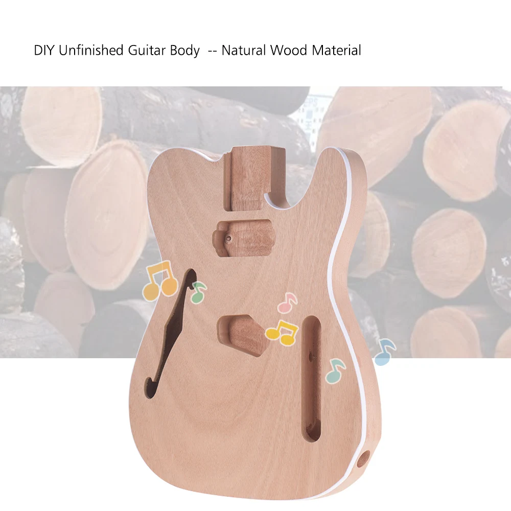 Muslady TL-F незавершенная электрогитара корпус пустая гитара Корпус бочка DIY красное дерево корпус Части гитары аксессуары