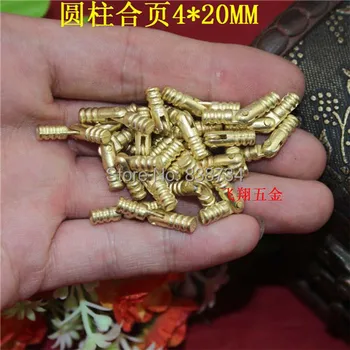 

100pcs 4*20MM Brass Cylindrical Hinge Hardware Support Gift Boxes